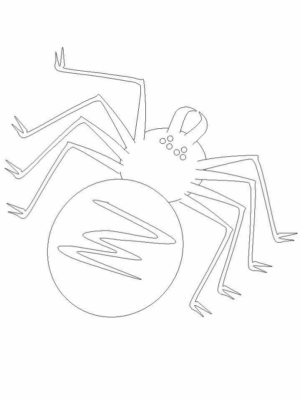 Disegno di ragno da stampare e colorare 92