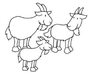 Disegno di capra da stampare e colorare 20