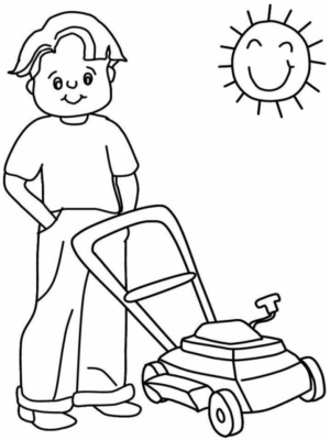 Disegno di giardiniere da stampare e colorare 46