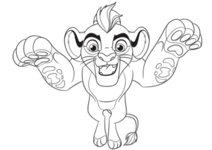 Disegno di Re Leone da stampare e colorare 66
