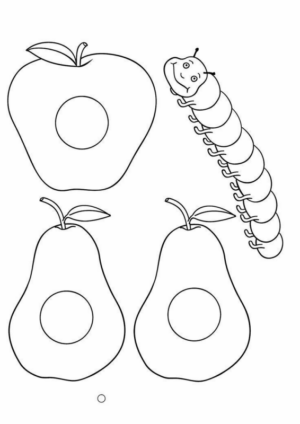 Disegno di pera da stampare e colorare