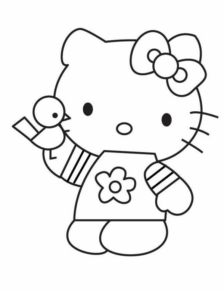 Disegno di Hello Kitty da stampare e colorare 192