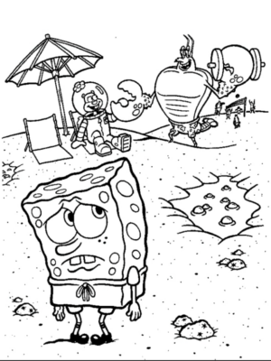 Disegno di Spongebob da stampare e colorare 39