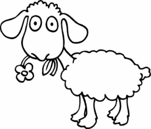 Disegno di pecora da stampare e colorare 80