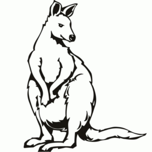 Disegno di canguro da stampare e colorare 33
