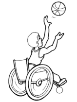 Disegni di Atleti Paralimpici da colorare