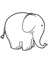 Disegni di Elefanti da colorare