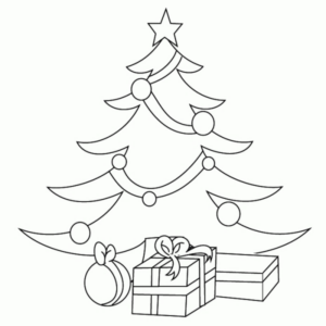 Disegno di albero di Natale da stampare e colorare 19