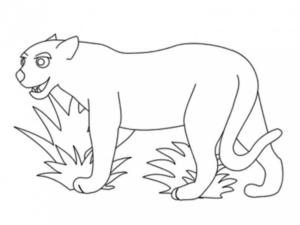 Disegno di leone da stampare e colorare 24