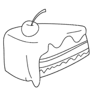 Disegno di torta da stampare e colorare 30