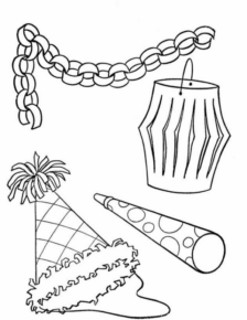 Disegno di compleanno da stampare e colorare 200