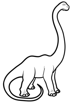Disegno di Brontosauro da stampare e colorare 21