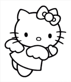 Disegno di Hello Kitty da stampare e colorare 166
