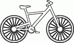 Disegno di bicicletta da stampare e colorare 28