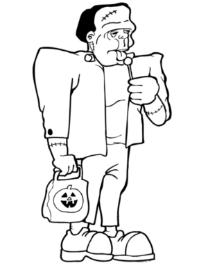 Disegno di Frankenstein da stampare e colorare 6