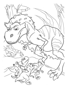 Disegno di Ceratosauro da stampare e colorare 10