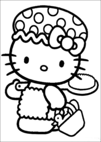 Disegno di Hello Kitty da stampare e colorare 129