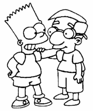 Disegno di I Simpson da stampare e colorare 64