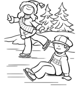 Disegno di inverno da stampare e colorare 6
