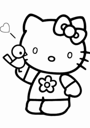 Disegno di Hello Kitty da stampare e colorare 199