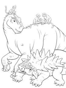 Disegno di Dinosauri – Il film da stampare e colorare 5