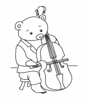 Disegno di musicista da stampare e colorare 14
