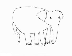 Disegno di elefante da stampare e colorare 19