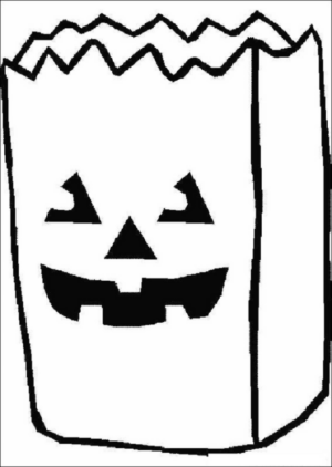 Disegno di zucca di Halloween da stampare e colorare 108
