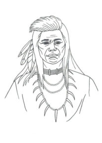 Disegno di Indiani d’America da stampare e colorare 59