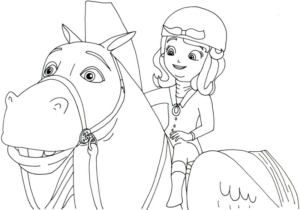Disegno di equitazione da stampare e colorare 27