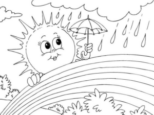 Disegno di arcobaleno da stampare e colorare 62