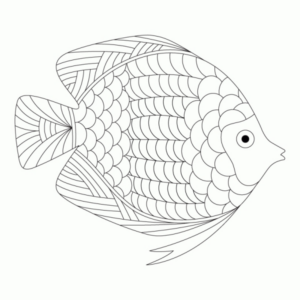 Disegno di pesce da stampare e colorare 232