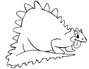 Disegno di Stegosauro da stampare e colorare 9