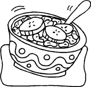 Disegno di colazione da stampare e colorare 18