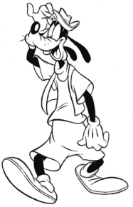 Disegno di Pippo da stampare e colorare 40