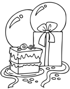 Disegno di compleanno da stampare e colorare 6