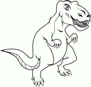 Disegno di Tirannosauro da stampare e colorare 19