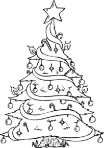 Disegno di albero di Natale da stampare e colorare 40