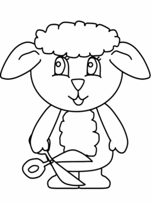 Disegno di pecora da stampare e colorare 28