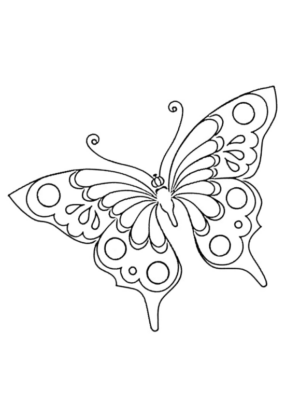 Disegno di farfalla da stampare e colorare 298