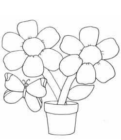 Disegno di fiore da stampare e colorare 156
