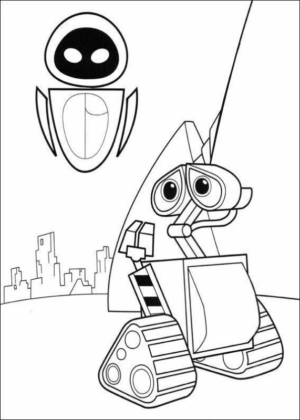 Disegno di Wall-E da stampare e colorare 8