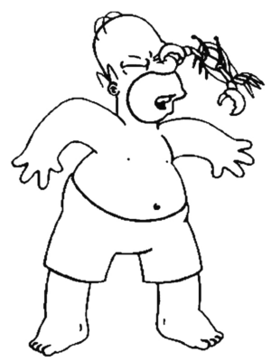 Disegno di I Simpson da stampare e colorare 33
