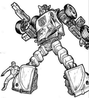 Disegno di Transformers da stampare e colorare 52