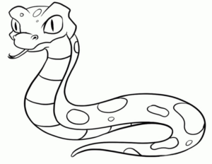 Disegno di serpente da stampare e colorare 40