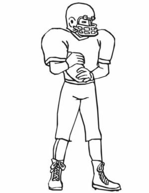 Disegno di football americano da stampare e colorare 26