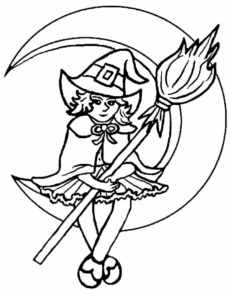 Disegno di bambino ad Halloween da stampare e colorare 38