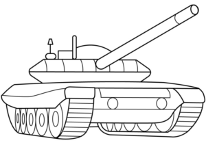 Disegno di carro armato da stampare e colorare 9