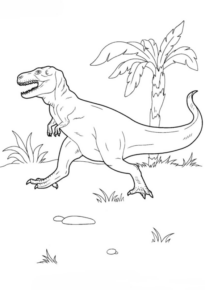 Disegno di Tirannosauro da stampare e colorare 78