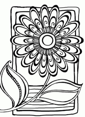 Disegno di mandala da stampare e colorare 1247